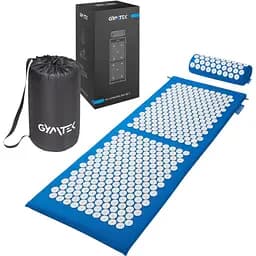 Килимок акупунктурний Gymtek з валиком синій