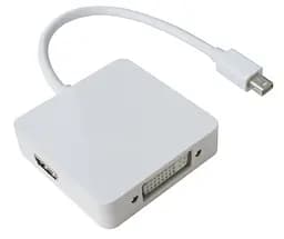 Перехідник mini DisplayPort M HDMI/DisplayPort/DVI 24+5 FHD 1080p кабель 0.2 м - мініатюра 2
