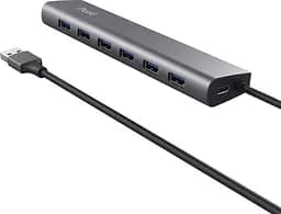 USB-Хаб Trust USB-хаб DALYX 7-IN-1 USB-A 3.2 ALUMINIUM (24967_TRUST) - мініатюра 2