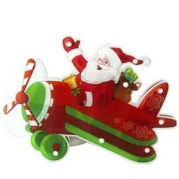 Игрушка светодиодная подвесная MBM My Home Санта 23х17х2.6 см (DH-NY-81 COLOR)