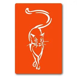Трафарет для био-тату Котик Fresh Tattoo kx001-24*34см, размер 24х34 см