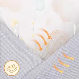 Ковдра для люльки Lionelo Travel Swaddle Blanket grey ballon (LO-TRAVEL SWADDLE BLANKET GREY BALLOON) - мініатюра 5