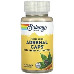 Здоров'я надниркових залоз Solaray Freeze-Dried Adrenal Caps з активаторами травами 60 вегетаріанських капсул