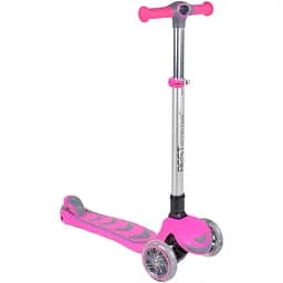 Самокат дитячий Best Scooter складаний 24х58 см Сіро-рожевий 000254971