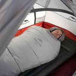 Туристичний спальний мішок-кокон Naturehike P300 (до -13C) Сірий - мініатюра 6