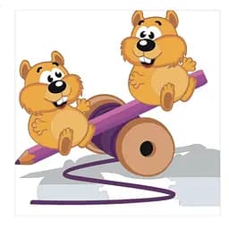 Набор для росписи по номерам Игривые бурундуки, 30x30 см, ES029