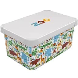 Коробка Qutu Style Box Zoo 10 л 34.5х23х16 см (STYLE BOX с/к ZOO 10л.)