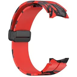 Ремінець для Samsung Galaxy Watch 4 40mm - червоно-чорний ширина кріплення 20мм силікон Watchbands Cls-color (W30-9WB39441171) - мініатюра 3