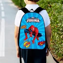 Рюкзак детский Человек-паук, Спайдермен "Spiderman" 34х27см, городской ранец для мальчика с принтом (00393)