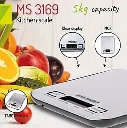 Кухонні ваги Mesko MS 3169 white max 5 кг - мініатюра 2