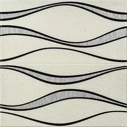 Самоклеющаяся 3D панель 700x700x5мм Белые волны (195) SW-00000767