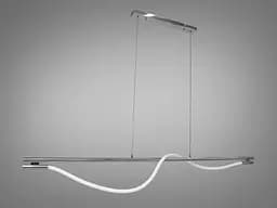Люстра стельова LED Diasha SY9609-L1600CH Роуплайт, 20W, хром, сучасний стиль для коридору, вітальні, кухні