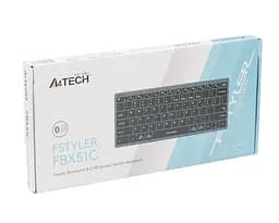 Клавіатура A4Tech FBX51C Wireless/Bluetooth Grey (FBX51C Grey) - мініатюра 7