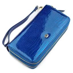 Гаманець жіночий ST Leather 18447 (S5001A) на блискавці синій