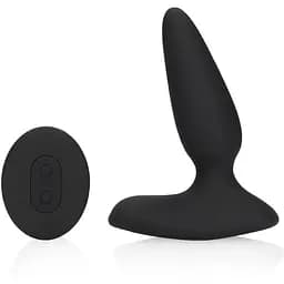 Анальная пробка Loveline Smooth Plug 11 см (черный)