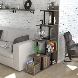 Стелаж-перегородка L-160 Loft Design (Дуб Палена)