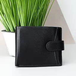 Кошелек мужской кожаный Ricco Grande 203 черный на кнопке