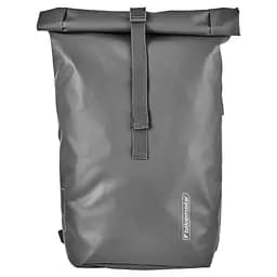 Сумка на багажник Bikemate 2в1, велорюкзак з дощовиком 22 л, сіра, до 8 кг - мініатюра 3