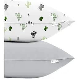 Набір наволочок Cosas Grey Cactus 50х70 см (SetPillow_Cactus_Grey_50х70)