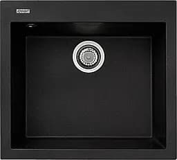 Кухонна мийка Adamant UNIVER чорна 560x500x200 мм, без крила 56 см - мініатюра 1