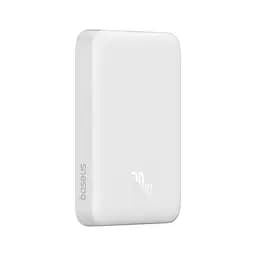 Портативне бездротове ЗУ - зовнішній акумулятор Baseus Magnetic Mini 20W 10000 mAh (PPCX070002) білий - мініатюра 7