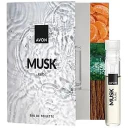 Листівка з пробним зразком Avon туалетна вода Musk Rain для Нього 0.6 мл (494693259)