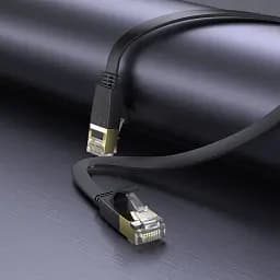 Патч-корд Hoco US07 General Cat 6 U/UTP Pure Copper Flat Network Cable 10m Black (780713) [149275] - мініатюра 4