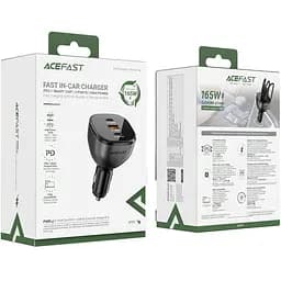 Автозарядка Acefast 3xUSB 165W (2xUSB-C + USB-A) B14 (6974316282938)