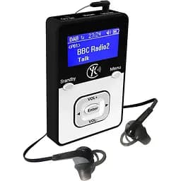 Yaakin K2, цифровое радио Go DAB/DAB+/FM, аккумуляторная батарея, портативный карманный приемник, в комплекте