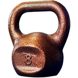 Гиря чавунна RN Sport 8 кг металева бронза