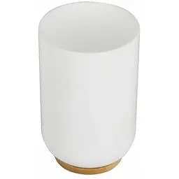 Склянка для ванної кімнати RJ Poznan пластик/дерево white RJAC025-05WO білий