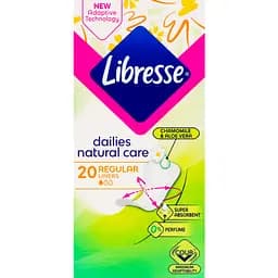 Прокладки гігієнічні Libresse Dailies Natural Care Regular 20 шт.