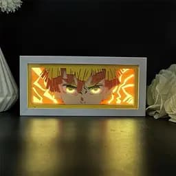 Світильник нічник 3D Клинок, що розсікає демонів Зеніцу Агацума Demon Slayer Zenitsu Agatsuma 20 см