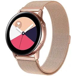 Металлический ремешок Watchbands Milanese Loop для Samsung Galaxy Watch Active розово-золотой (WB0012MILANSEROSEGOLDA)