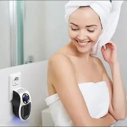 Портативний нагрівач 500W, Portable Heater з пультом і дисплеєм/Настінний електрообігрівач - мініатюра 7