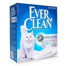 Грудующий наполнитель Ever Clean Total Cover для кошачьего туалета Полная Блокировка с микрогранулами 6 л