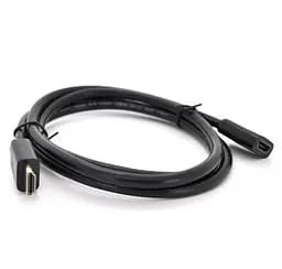 Удлинитель HDMI (папа) - HDMI (мама) Merlion HF05 0.5m, v2.0, OD-7.0mm - мініатюра 1
