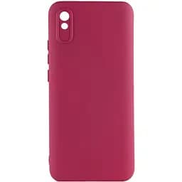 Чохол Ummi Lakshmi Silicone Cover Full Camera (AA) для Xiaomi Redmi 9A Бордовий / Marsala