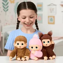 Інтерактивна іграшка Moose Little Live Pets Мавпеня Луна Лемон рожева (26764) - мініатюра 10