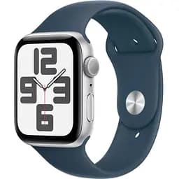 Смарт-годинник Apple Watch SE 2 GPS 44mm Silver Aluminium Case with Storm Blue Sport Band M/L (MREE3)
