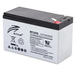 Акумуляторна батарея Ritar, 12V, 7 Агод, AGM, F2, 151x94x65 мм, 2.05 кг (RT1270)