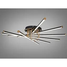 Світлодіодна люстра Diasha чорна 140 Вт 24 м²