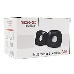 Колонки 2.0 B-16 Black 2 x 2.5 Вт Microlab teh0021002 - мініатюра 6
