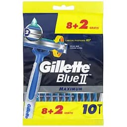 Одноразові станки для гоління Gillette Blue II Maximum 10 шт.