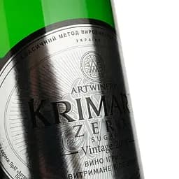 Вино ігристе Krimart Zero, біле, брют, 0,75 л (382020) - мініатюра 4