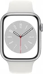 Смарт-годинник Apple Watch Series 8 45mm Silver Aluminum Case with White Sport Band [MP6N3UL/A] [72509] - мініатюра 2
