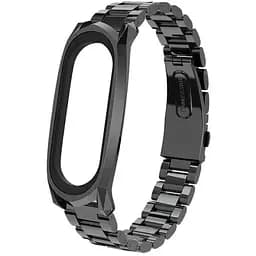 Металевий ремінець Primo Mijobs для фітнес-браслета Xiaomi Mi Smart Band 5 Black