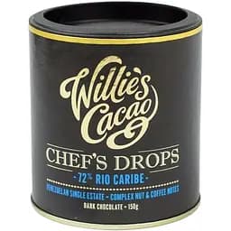 Шоколад черный Willie's Cacao Rio Caribe Drops 72% 150 г