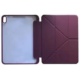 Чохол Smart Case Clear+stylus для Apple iPad Air 11 2024/2025 темно-червоний