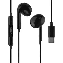 Проводные наушники Hoco M1 Max Type-C crystal earphones with mic, 1.2m, black